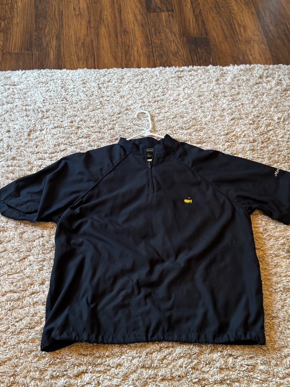 Masters Black Short-Sleeve windbreaker